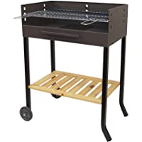 IMEX EL ZORRO 71405 - Barbacoa con Ruedas y Parrilla de Hierro- 88 x 68 x 40 cm